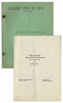 Moe Howards Personally Owned Script for the 1946 Three Stooges Film Beer Barrel Polecats